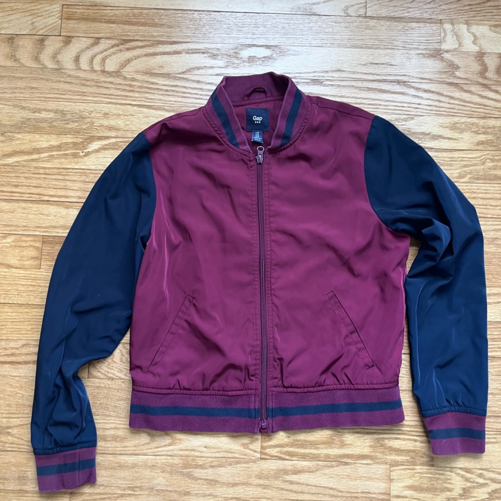 Gap Marron and Navy Bomber Jacket